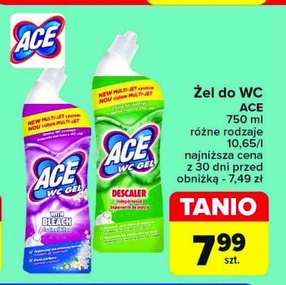 Żel do wc descaler Ace wc promocja