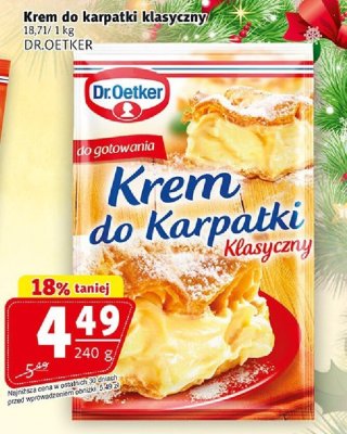 Krem do karpatki klasyczny Dr.Oetker promocja w Prim Market