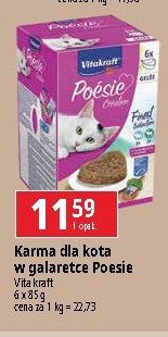 Karma dla kota z ryb膮 Vitakraft poesie deli sauce promocja