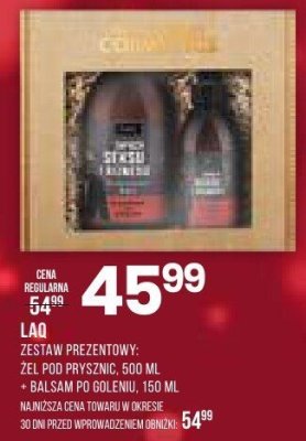 Zestaw prezentowy Laq żel pod prysznic, 500 ml + balsam po goleniu, 100 ml promocja w Drogerie Natura