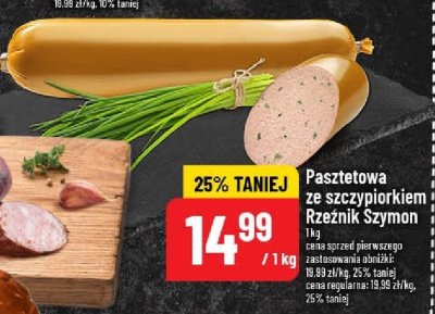Pasztetowa ze szczypiorkiem Rzeźnik Szymon promocja w POLOmarket