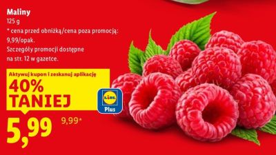 Maliny promocja w Lidl
