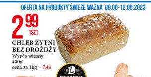 Chleb żytni Piekarnia e.leclerc promocja