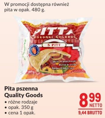 Pita pszenna Quality Goods promocja w Makro