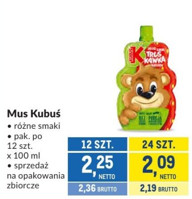 Mus Kubuś promocja w Makro