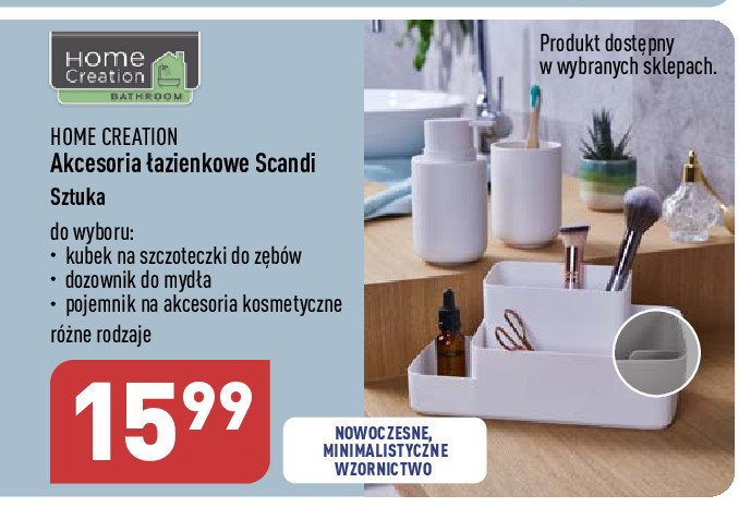 Pojemnik na akcesoria kosmetyczne scandi Home creation promocja
