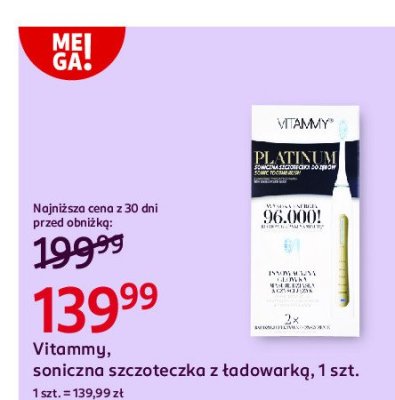 Szczoteczka soniczka platinum Vitammy promocja