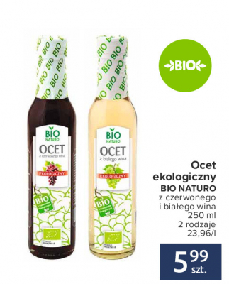 Ocet winny z czerwonego wina Bionaturo Bio naturo promocja