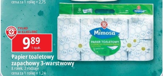 Papier toaletowy rumiankowy 3-warstwowy Wiodąca marka mimosa promocja