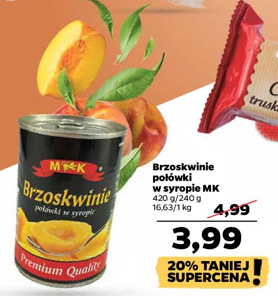 Brzoskwinie połowki w lekkim syropie M&k promocja