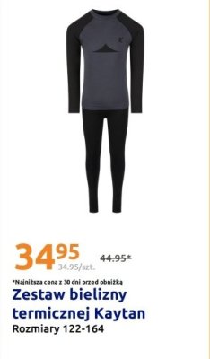 Zestaw bielizny termicznej Kaytan promocja w Action