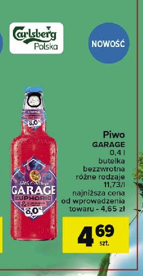 Piwo Garage euphoriq 0% promocja w Carrefour Market