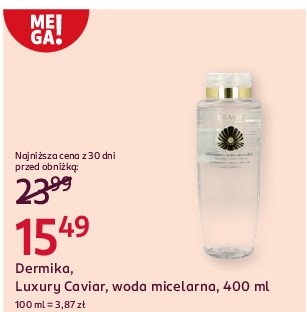 Woda micelarna DERMIKA LUXURY CAVIAR promocja w Rossmann