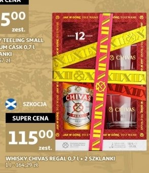 Whisky + szklanka Chivas regal 12 promocja