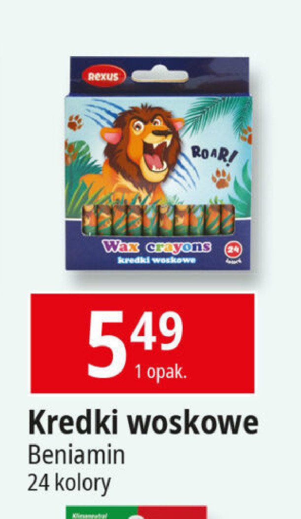 Kredki woskowe Rexus promocja