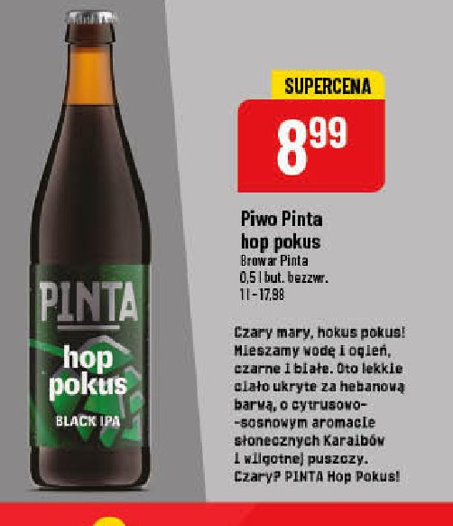 Piwo Pinta hopus pokus promocja