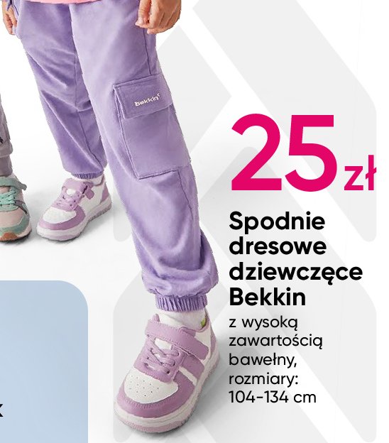 Spodnie dresowe dziewczęce rozm. 104-134 cm Bekkin promocja