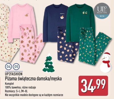 Piżama świąteczna damska / męska  promocja w Aldi