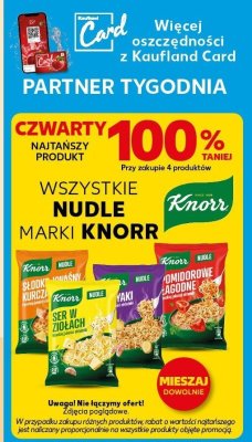 Nudle wszystkie rodzaje promocja w Kaufland