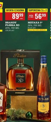 Brandy Metaxa 5* 38% 700ml promocja w Biedronka