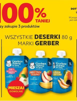 Wszystkie deserki 80 g Gerber TRZECI -100% promocja w Kaufland