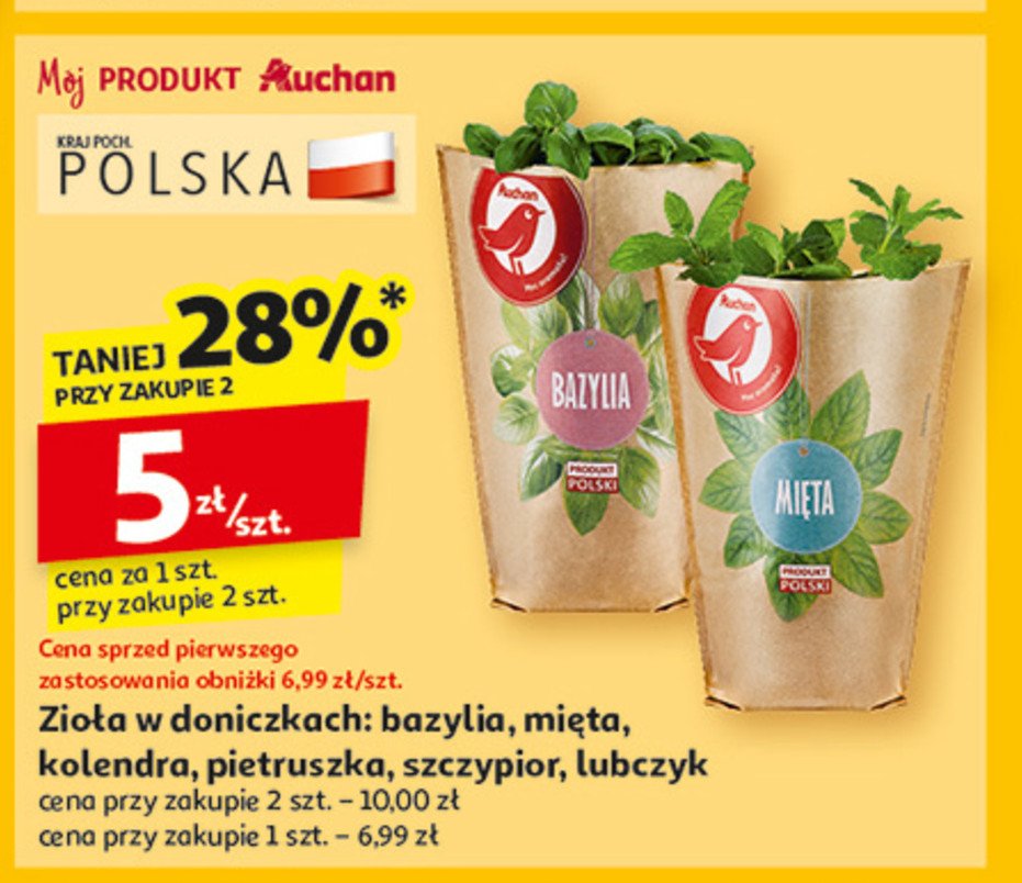 Szczypiorek Auchan różnorodne (logo czerwone) promocja w Auchan