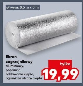 Ekran zagrzejnikowy 0.5 x 5 m promocja w Kaufland