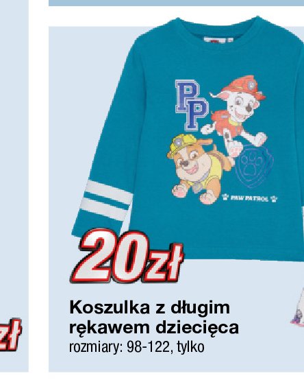 Koszulka z długim rękawem 98-122 promocja