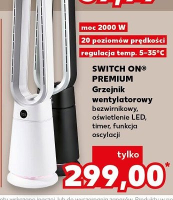 Grzejnik wentylatorowy SWITCH ON PREMIUM promocja w Kaufland