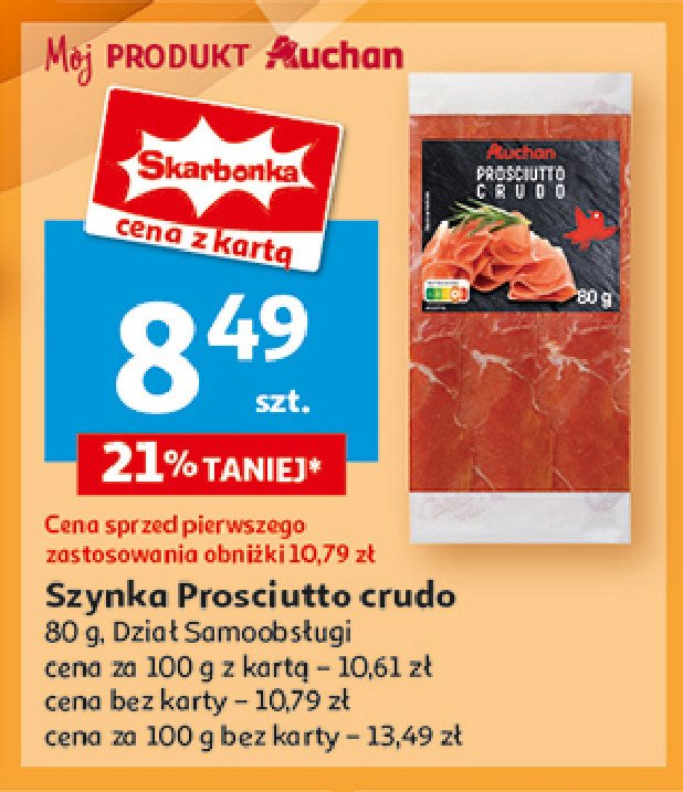 Prosciutto crudo Auchan promocja