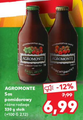 Sos pomidorowy basilikum Agromonte promocja