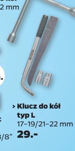 Klucz do kół typ l 17-19/21-22 mm promocja