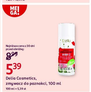 Zmywacz do lakieru hybrydowego Delia promocja