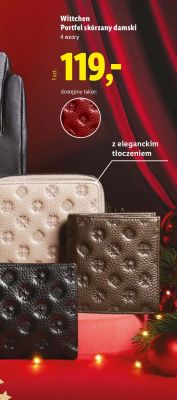 Portfel skórzany damski promocja w Lidl