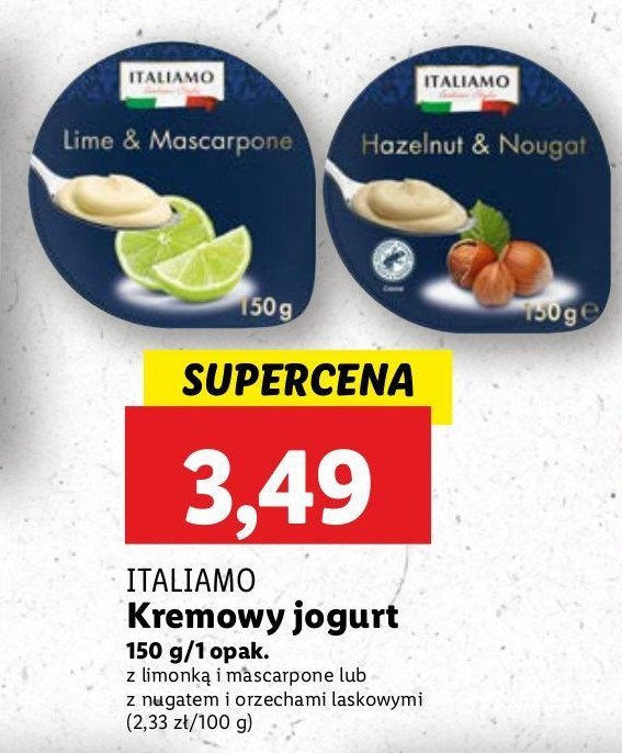 Jogurt kremowy limetkowy Italiamo promocja