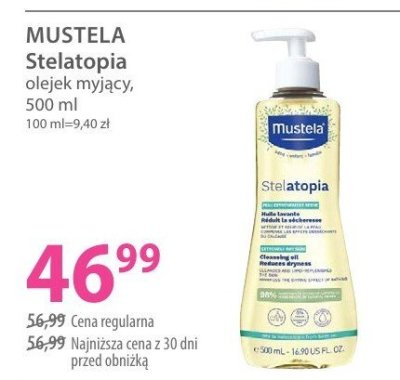 Olejek MUSTELA Stelatopia olejek myjący promocja w Hebe