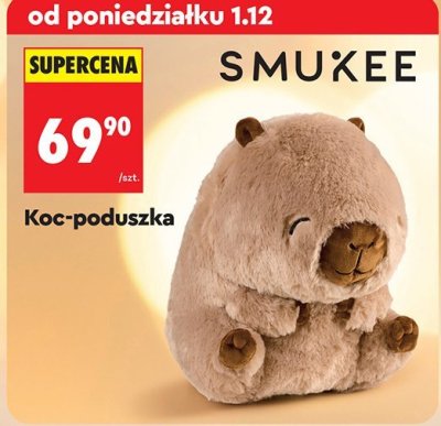 Koc-poduszka Smukee promocja w Biedronka