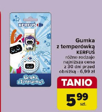 Gumka do ścierania kerfuś Carrefour promocja