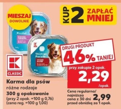 Karma dla psów różne rodzaje 300 g promocja w Kaufland