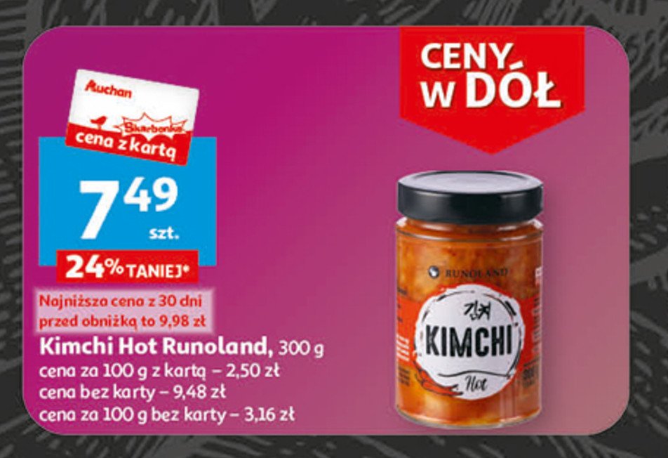 Kimchi pikantne Runoland promocja