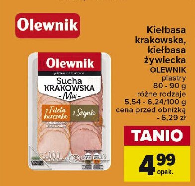 Kiełbasa krakowska sucha mix Olewnik promocja