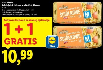 Świeże jaja ściółkowe, wielkość M, klasa A promocja w Lidl