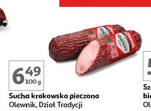 Kiełbasa krakowska pieczona sucha Olewnik promocja