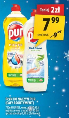 Płyn do naczyń Pur (cały asortyment) promocja w Arhelan