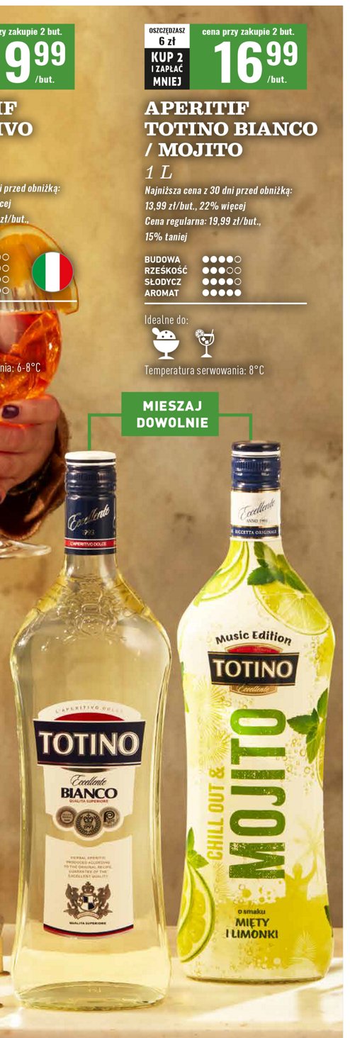 Vermouth TOTINO BIANCO promocja