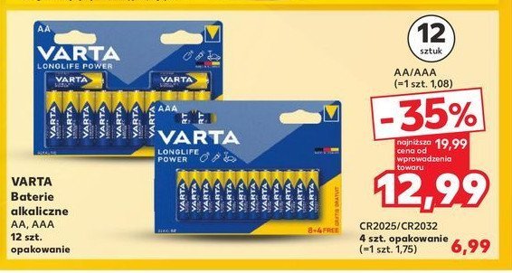 Baterie aa Varta longlife promocja