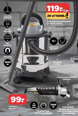 Szlifierka kątowa 125 mm 1200 W promocja w Netto