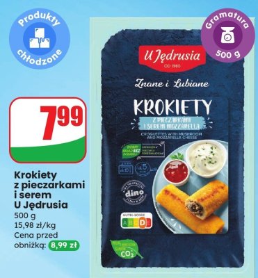 Krokiety z pieczarkami i serem U Jędrusia promocja w Dino
