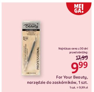 Przyrząd do usuwania zaskórników For your beauty professional promocja