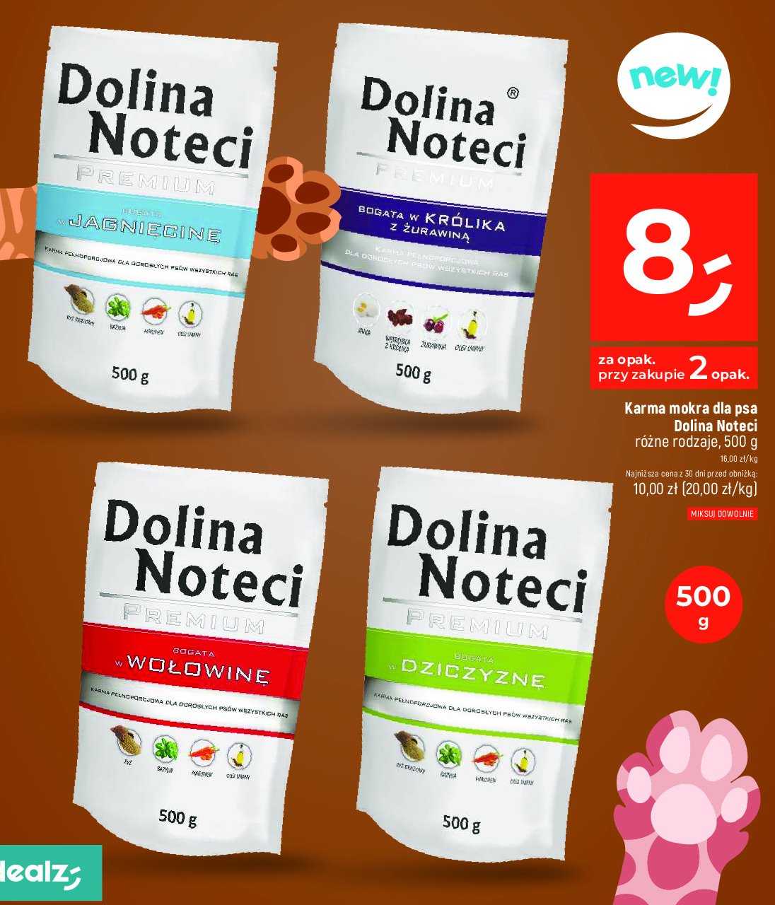 Karma dla psa z dziczyzn膮 DOLINA NOTECI PREMIUM promocja